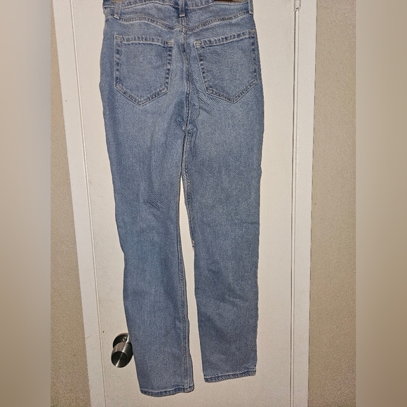 Hollister Blue Boyfriend Jeans with Distressed Rips - Picture 4 of 6